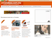 Tablet Screenshot of condesa.com.mx